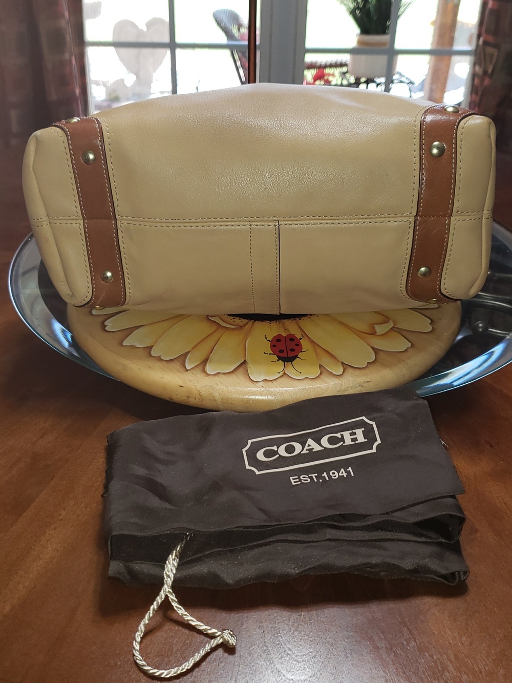 💘🖤💘 COACH 10616 CARLY LIMITED EDITION NAPPA LEATHER VINTAGE HOBO TAN BAG - Picture 3 of 11